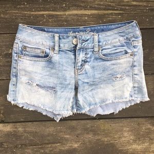 American Eagle Outfitters: Distressed jean shorts